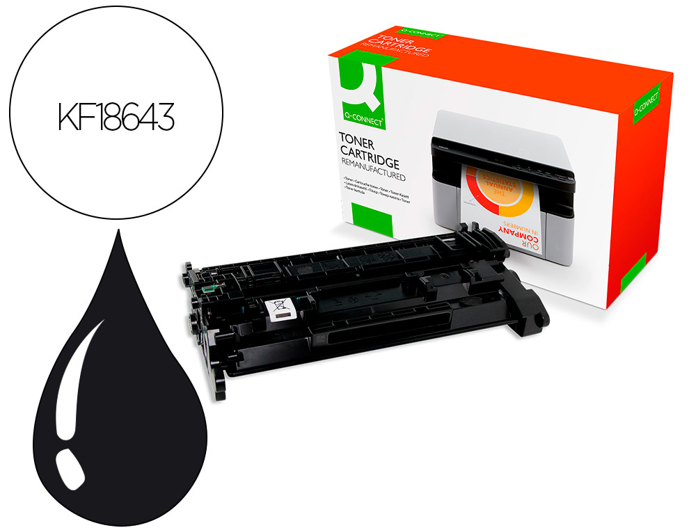 TONER Q-CONNECT COMPATIBLE HP CF226X LASERJET PRO M402, MFP M426 9000P (HC) NOIR